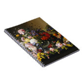 Vintage Stillleben Blume und Früchte Notizblock (Rechte Seite)