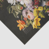 Vintage Stillleben Blume und Früchte Seidenpapier (Detail)
