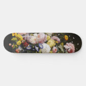 Vintage Stillleben Blume und Früchte Skateboard (Horizontal)