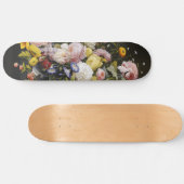 Vintage Stillleben Blume und Früchte Skateboard (Horizontal)