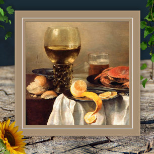 Vintage Stillleben mit Krabbenfliese Fliese