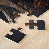 Vintage Stilmalerei mit Proud Ram Puzzle (Seite)