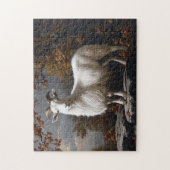Vintage Stilmalerei mit Proud Ram Puzzle (Vertikal)