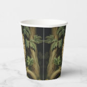 Vintage Stilschüssel im verzauberten Wald Pappbecher (Rechts)