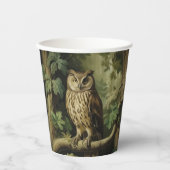 Vintage Stilschüssel im verzauberten Wald Pappbecher (Vorderseite)