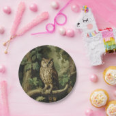 Vintage Stilschüssel im verzauberten Wald Pappteller (Party)