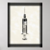 Vintage Stilspritze Poster (Vorne)