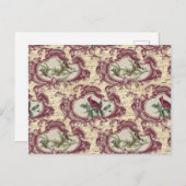 Vintage Stilvögel und Noten Postkarte (Vorne/Hinten)