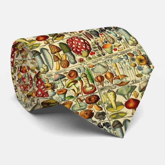Vintage stilvolle Pilze Fungi Champagne DIY BG Krawatte (Gerollt)