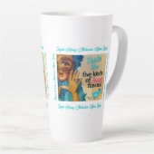 Vintage Stimmen Latte Tasse (Rechte Ecke)