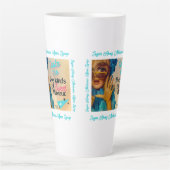 Vintage Stimmen Latte Tasse (Vorderseite)