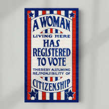 Vintage Stimmrechte von Frauen unterstützen Neudru