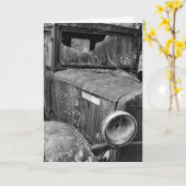 Vintage Stimmung Karte (Gelbe Blume)