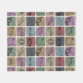 Vintage Stingray-Gift Blanket Retro-Stingray-Liebe Fleecedecke (Vorderseite (Horizontal))