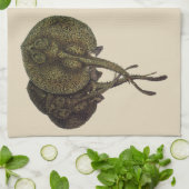 Vintage Stingrochen, Meerestiere Geschirrtuch (Gefaltet)