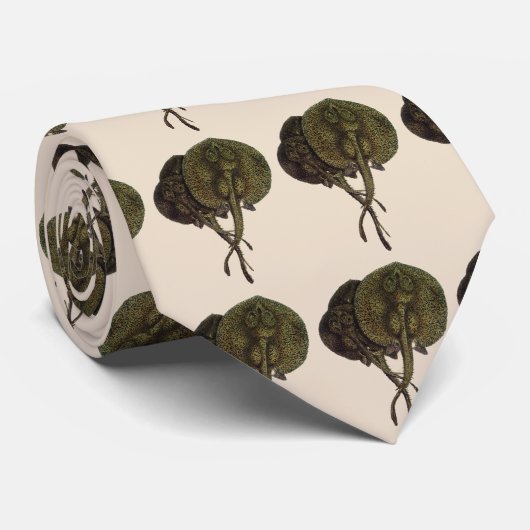 Vintage Stingrochen, Meerestiere Krawatte (Gerollt)