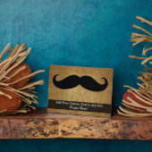 Vintage Stöcke mit benutzerdefiniertem Text Fotoplatte (Seite)