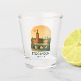 Vintage Stockholm Schweden Reise – Skandinavisch Schnapsglas