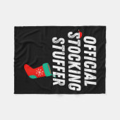 Vintage Stocking Stuffer Stocking Matching Couple Fleecedecke (Vorderseite (Horizontal))