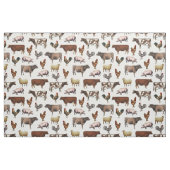 Vintage-Stoff mit Bauernhoftieren Stoff (Fat Quarter (45,7 x 55,9 cm))