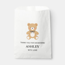 Vintage-Stoffbär klassische Babyparty Geschenktütchen