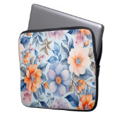 Vintage Stoffe in Farbtönen Laptopschutzhülle (Vorderseite Links)
