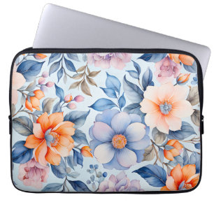 Vintage Stoffe in Farbtönen Laptopschutzhülle