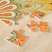 Vintage-Stoffmuster: Nahaufnahme-Textur. Puzzle (Seite)