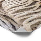 Vintage-Stofftextur-Abstraktes Plakat (Ecke)
