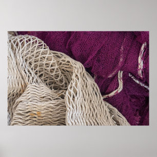 Vintage-Stofftextur-Abstraktes Plakat
