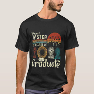 Vintage Stolze Schwester eines Absolventen der Kla T-Shirt