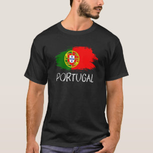 Vintage stolzes Portugal Flagge  Patriotisch Portu T-Shirt