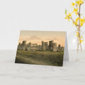 Vintage Stonehenge Anmerkungs-Karte Karte (Gelbe Blume)