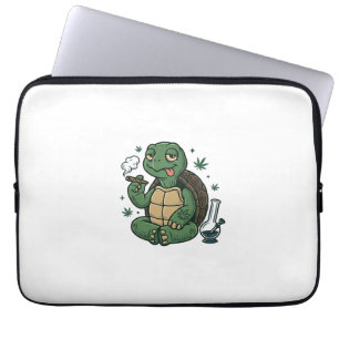Vintage Stoner Turtle Vector-Shirt-Design_1 Laptopschutzhülle