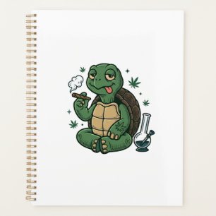 Vintage Stoner Turtle Vector-Shirt-Design_1 Planer