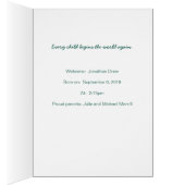 Vintage Storchenkarte (Innen (Rechts))