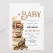 Vintage Storybook Baby Shower Invitation Einladung (Vorne/Hinten)