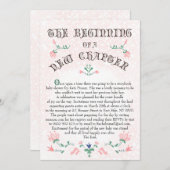 Vintage Storybook-Seite Kinderdusche Einladung (Vorne/Hinten)