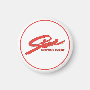 Vintage Stowe, VT Outdoor-Winterwanderwege-Skipist Magnet