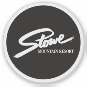 Vintage Stowe, VT Outdoor-Winterwanderwege-Skishän Aufkleber