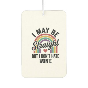 Vintage Straight But Kind Regenbogen-Stolz-Shirt_1 Autolufterfrischer