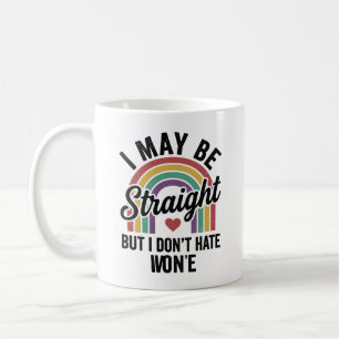 Vintage Straight But Kind Regenbogen-Stolz-Shirt_1 Kaffeetasse