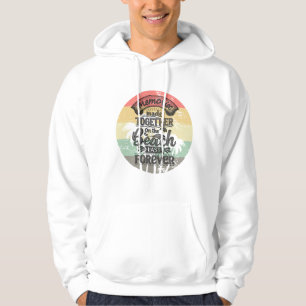 Vintage-Strand-Erinnerungen Zitat Grafikdesign T-S Hoodie