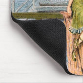 Vintage Strand-Illustration Mousepad KRW (Ecke)