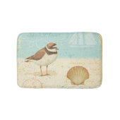 Vintage Strand-Szene Badematte (Vorderseite)