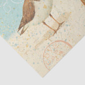 Vintage Strand-Szene Seidenpapier (Ausschnitt)