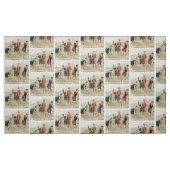 Vintage Strand-Szene Stoff (Fat Quarter (45,7 x 55,9 cm))