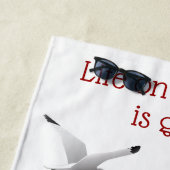 Vintage Strand-Szene Strandtuch (Beispiel)