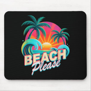 Vintage-Strand-Trip-Urlaub-Surfen-was ist los-Strä Mousepad