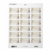 Vintage Strandadresse Adressaufkleber (Vorne)